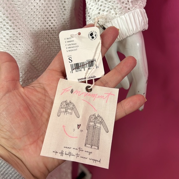 Free People Under The Sea Mesh Maxi Parka white small - Picture 7 of 12